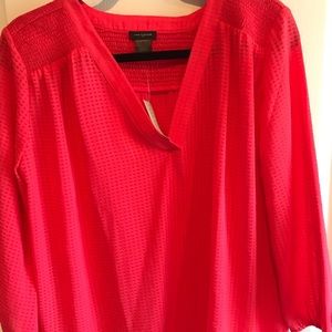 Red Ann Taylor Tunic